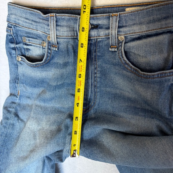 Rag and Bone Jeans Justine Sz 28 Wide Leg Blue Denim Stretch Preppy READ - Picture 9 of 15